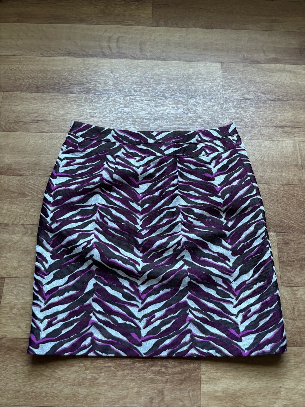 Merona Purple and Black Zebra-Print Mini Skirt - Picture 3 of 12